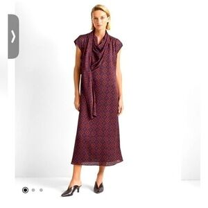 Club Monaco Drape Neck Dress